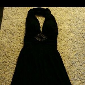 White House Black Market Black Halter Dress